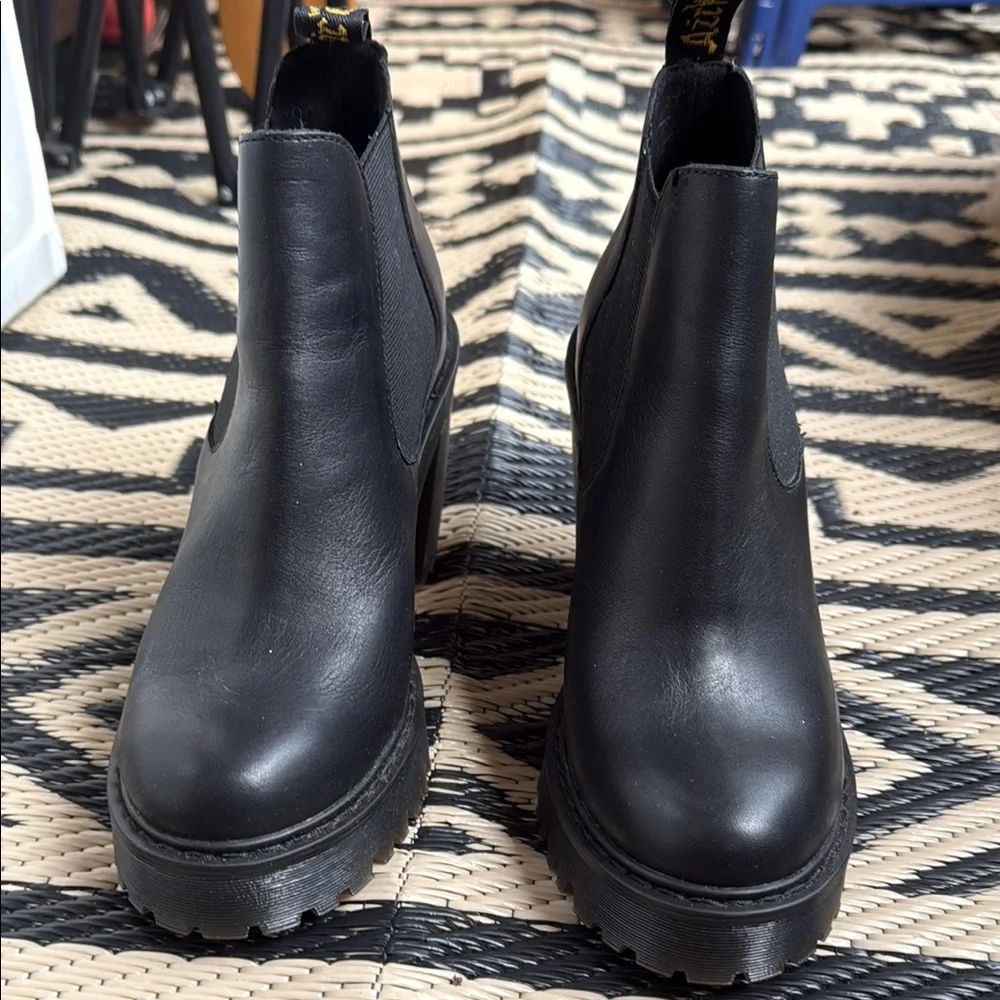 Dr. Martens Black Heeled Chelsea Boots - Picture 3 of 9